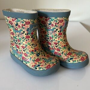 Joules, Floral Rainboots, Size 4 (US)